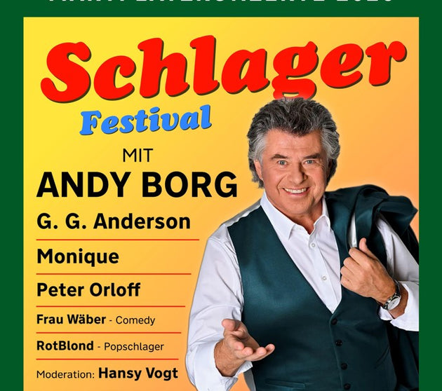 Marktplatzkonzerte: Schlagerfestival mit ANDY BORG &Freunden