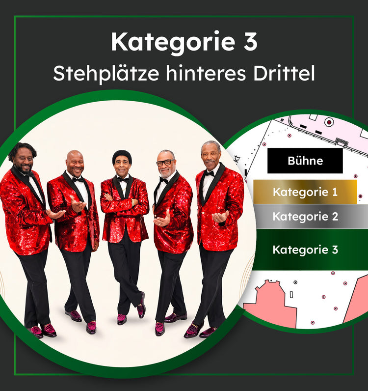 Marktplatzkonzerte: Glenn Leonard’s TEMPTATIONS Revue